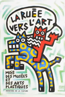 Affiche La Ruée vers l'Art par Speedy Graphito (1985)